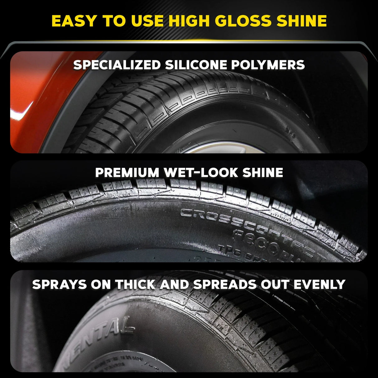 Meguiar's מנקה ומבריק צמיגים