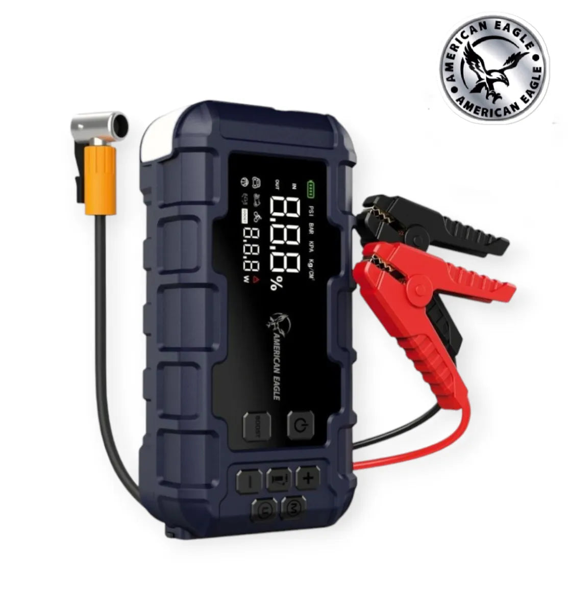 בוסטר התנעה משולב קומפרסור AMERICAN EAGLE AE-1600C