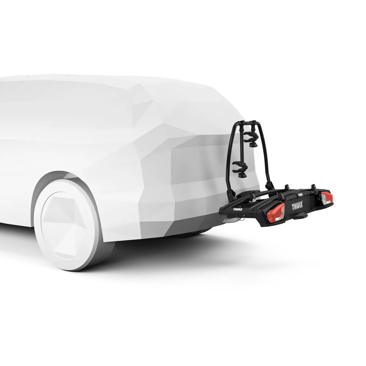 מתקן אופניים לרכב על וו גרירה Thule VeloSpace XT ל-2 אופניים – צבע שחור (מתאים לאופניים חשמליות)