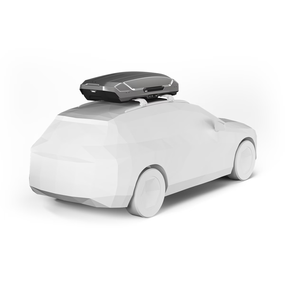 תא חפצים לגג הרכב Thule Motion 3 M – 175×84×44 ס"מ | נפח 400 ליטר | טיטניום מבריק