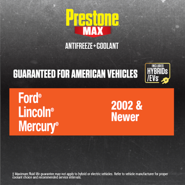 Prestone® MAX לרכבים אמריקאיים (כתום) נוזל קירור ונוגד קפיאה