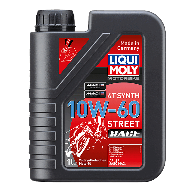 שמן מנוע לאופנוע 4T – Liqui Moly 10W-60 Street Race 1 ליטר