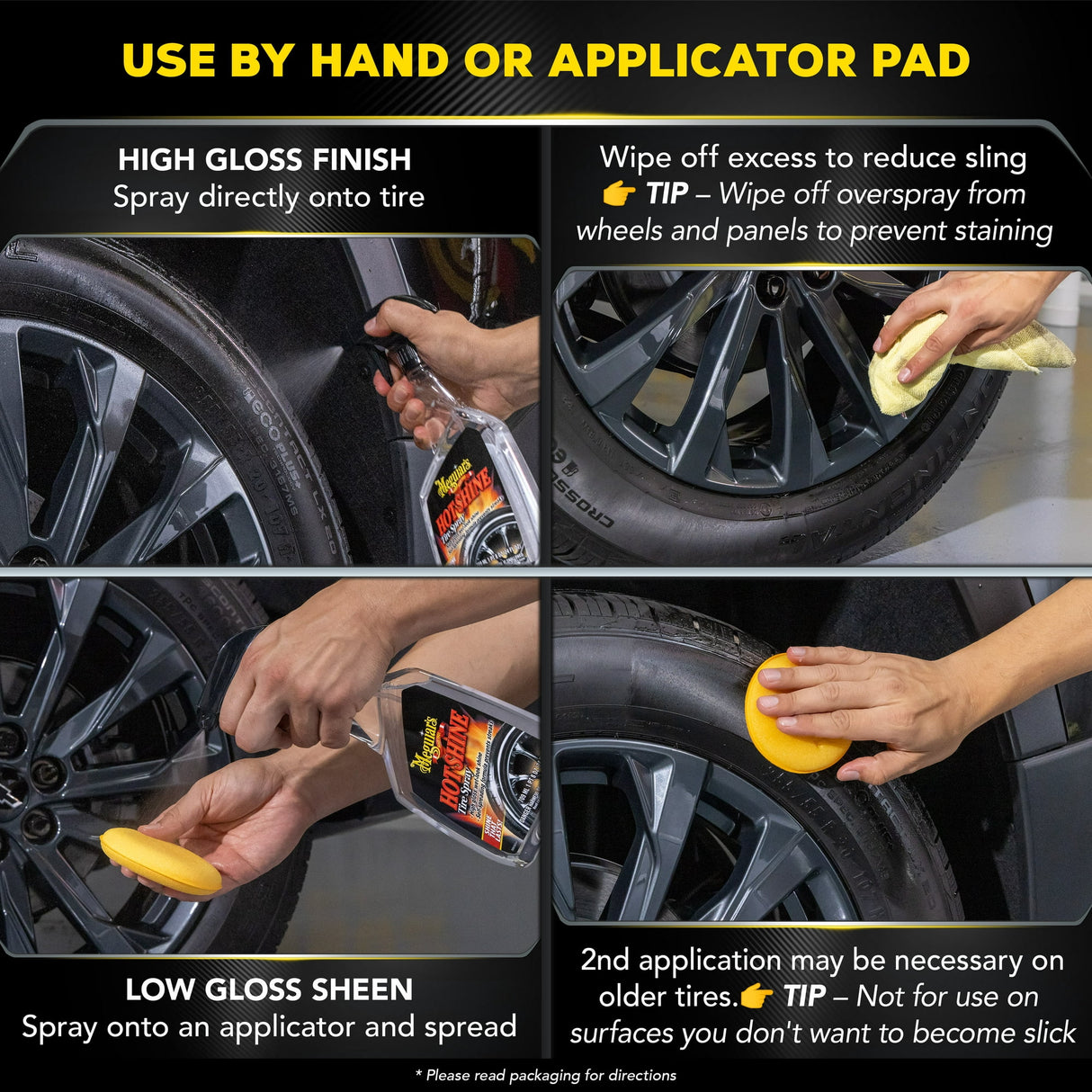 Meguiar's מנקה ומבריק צמיגים