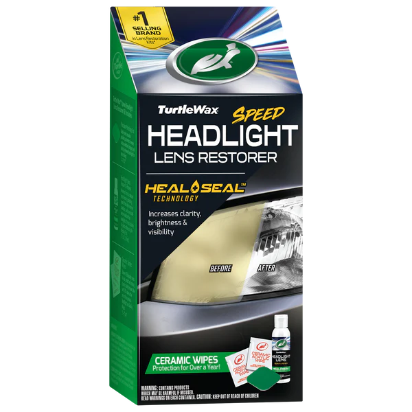 ערכת שחזור פנסי ראש לרכב Turtle Wax Speed Headlight Lens Restorer Kit
