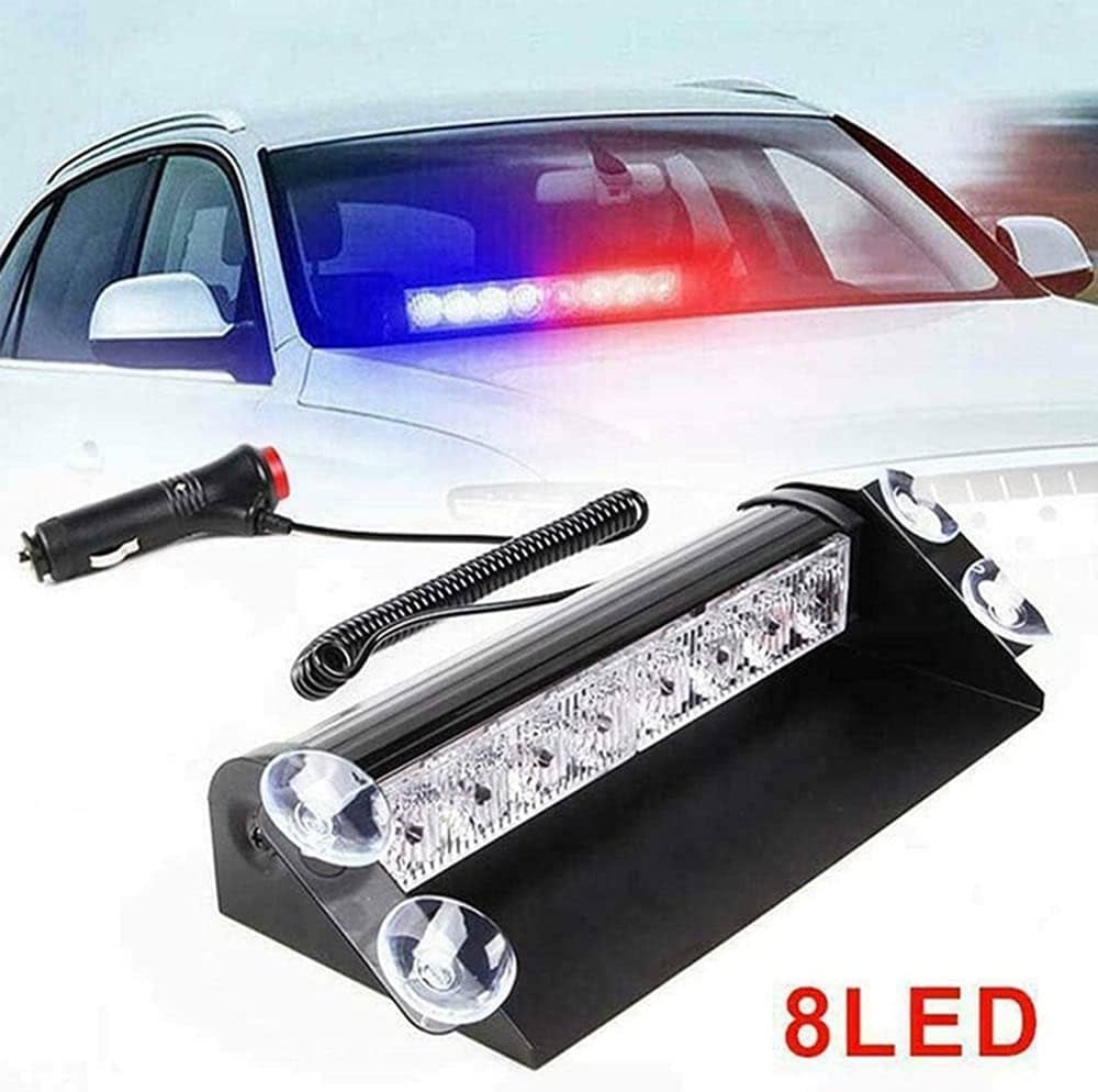 פנס כחול אדום לדשבורד 12-24V