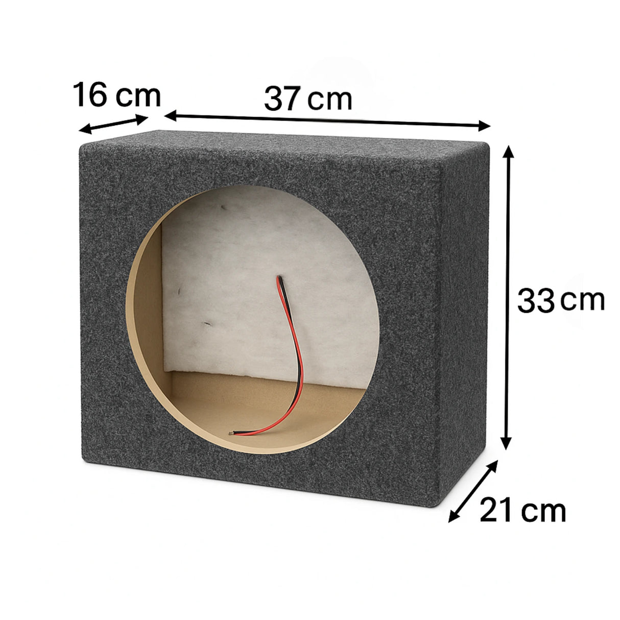 תיבה אטומה אקוסטית צרה 12 אינץ׳