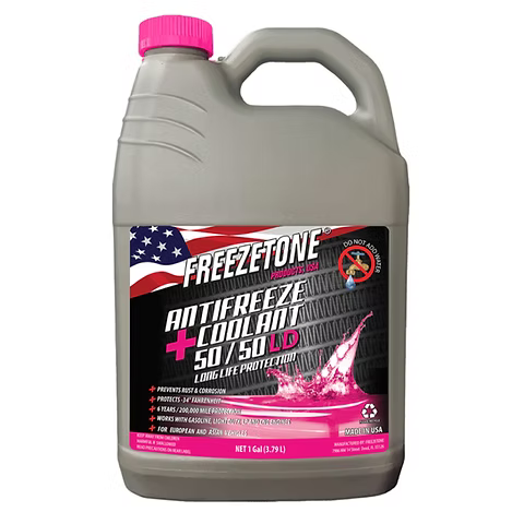 נוזל קירור ורוד FREEZETONE Super 2000 50/50 Long Life 3.79 ליטר