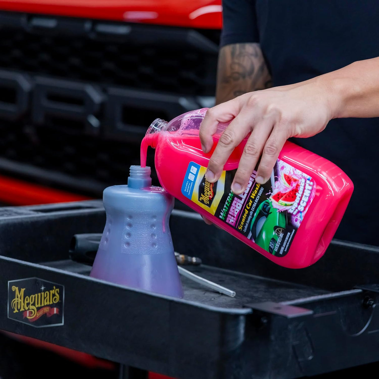 Meguiar’s Watermelon Bubblegum Wash - שמפו רכב בניחוח אבטיח ומסטיק 1.89L
