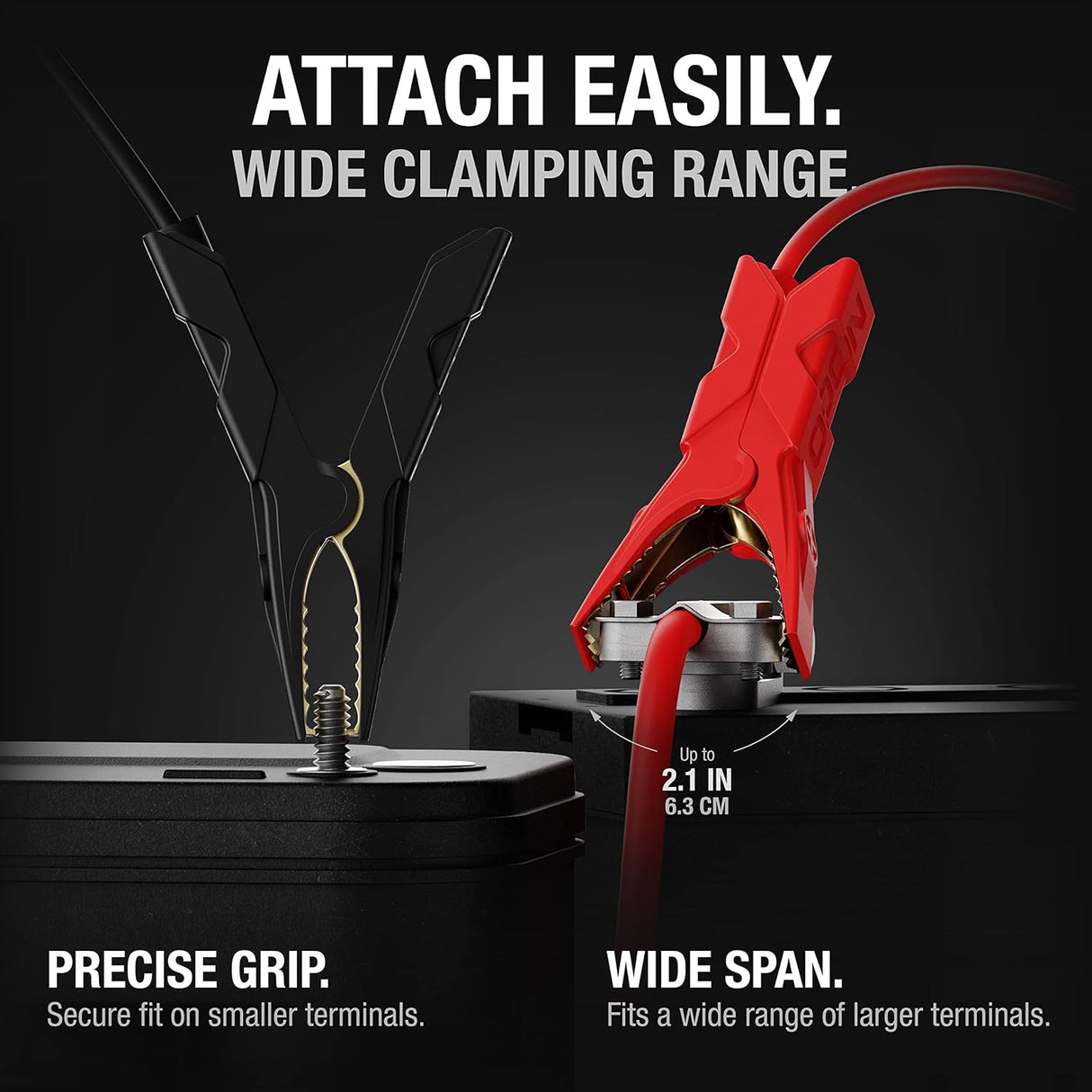 סט קרוקודילים חלופיים GBC003 לבוסטרים NOCO GB20/GB40/GB50