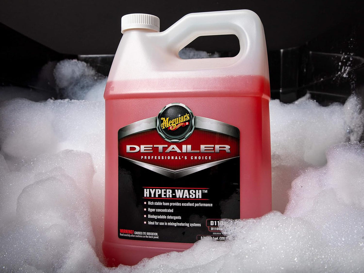 Meguiar’s Hyper Wash D11001 – שמפו רכב מקצועי 1 גלון (דילול 1:400)