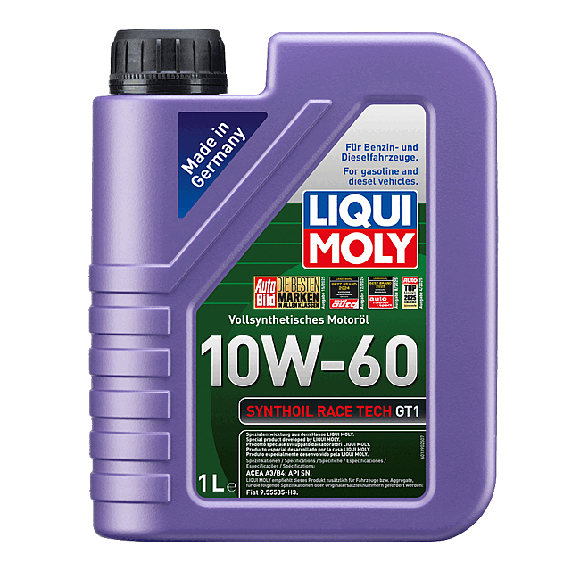 שמן מנוע סינתטי מלא – Liqui Moly Synthoil Race Tech G 1 ליטרT1 SAE 10W-60