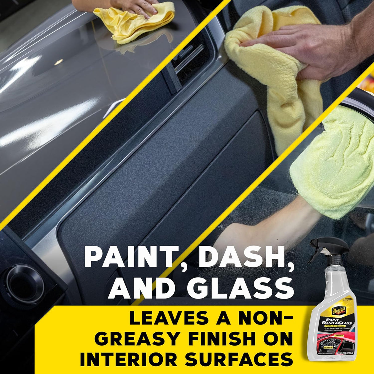 Meguiar’s Paint, Dash & Glass - ספריי לניקוי והגנה פנימית וחיצונית (710 מ"ל)