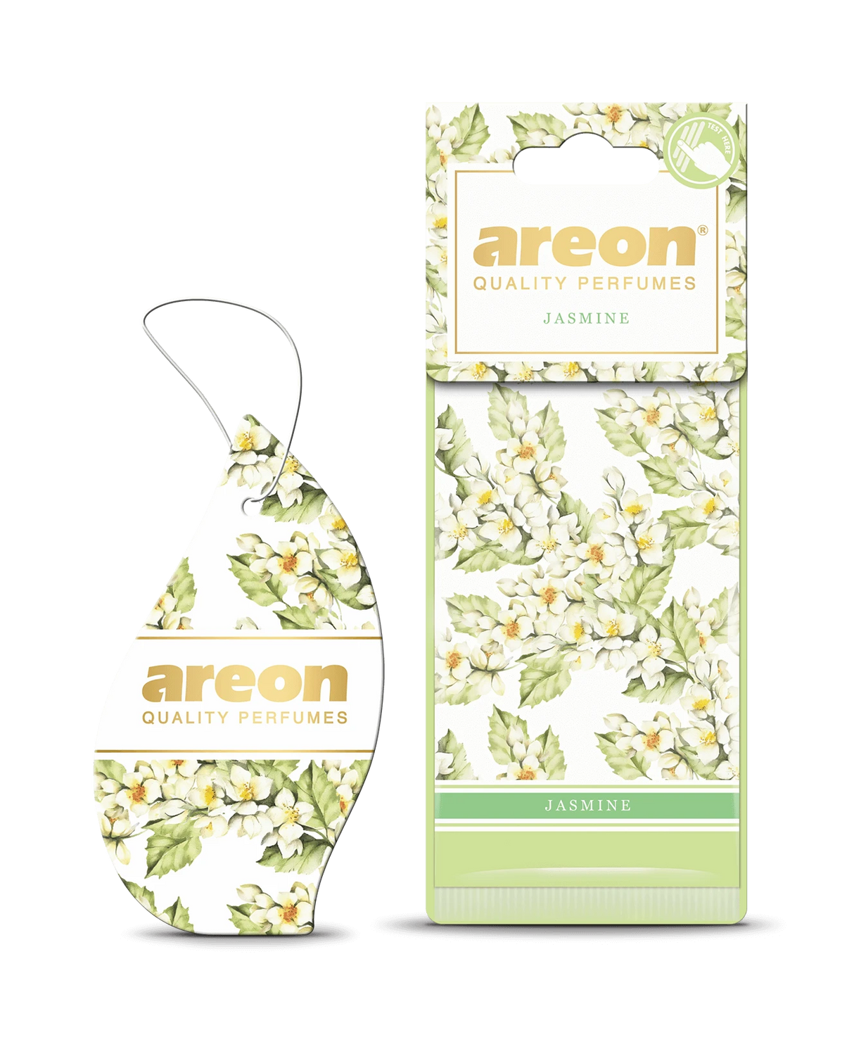 AREON Mon Areon Jasmine MG05 – עץ ריח תלוי בניחוח יסמין פרחוני, מתוק ועמוק