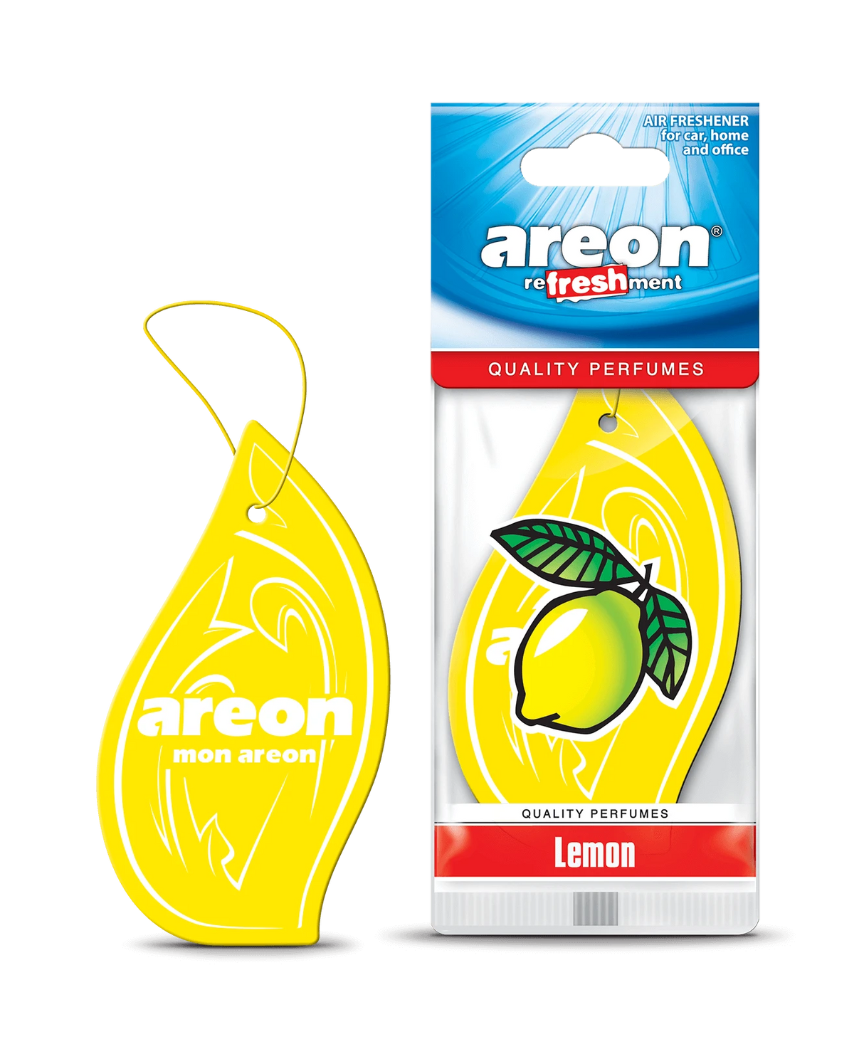 AREON Mon Areon Lemon MKS12 – עץ ריח תלוי בניחוח לימוני מרענן וממריץ