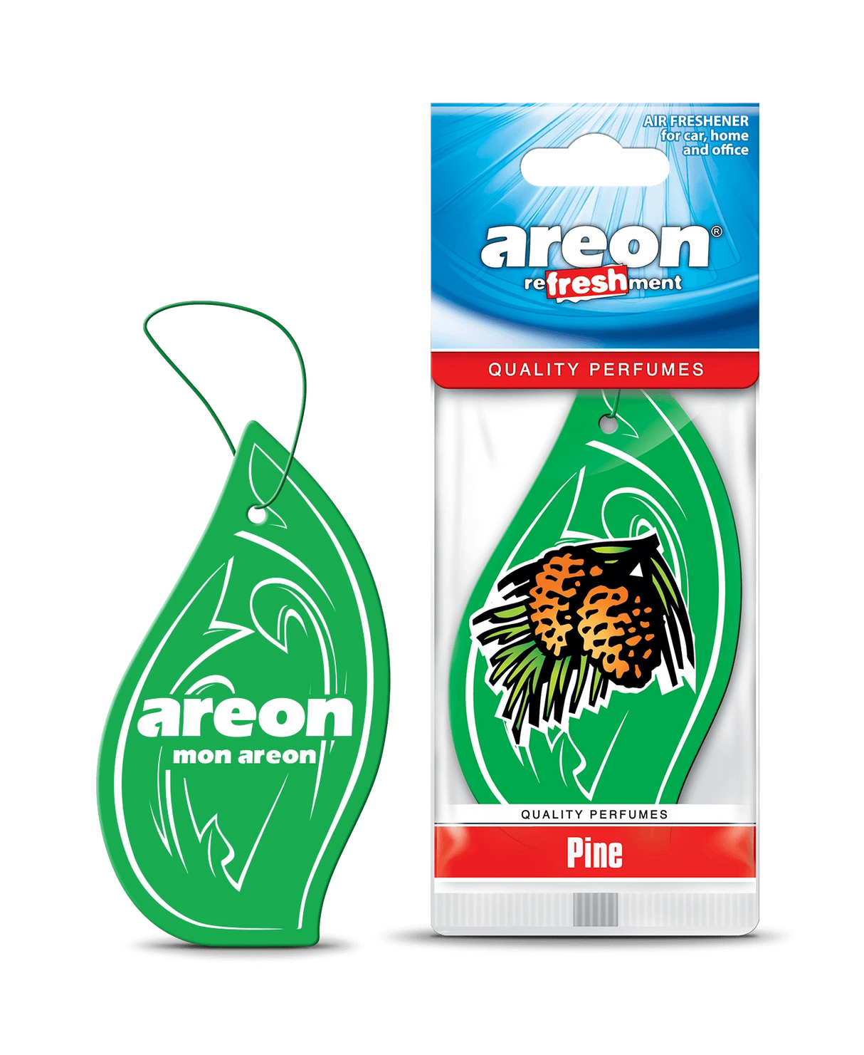 AREON Mon Areon Pine MKS16 – עץ ריח תלוי בניחוח אורנים טבעי ורענן “Pine”