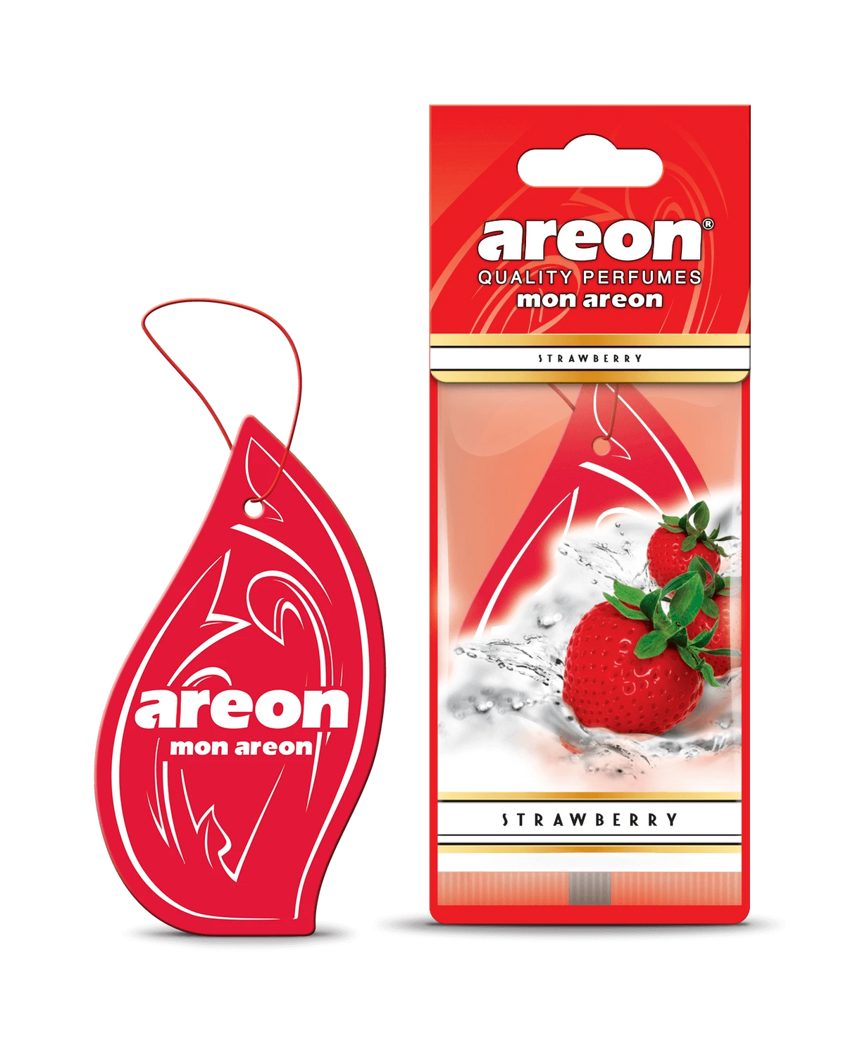 AREON MON Strawberry MA40 – עץ ריח תלוי בניחוח תות טרי