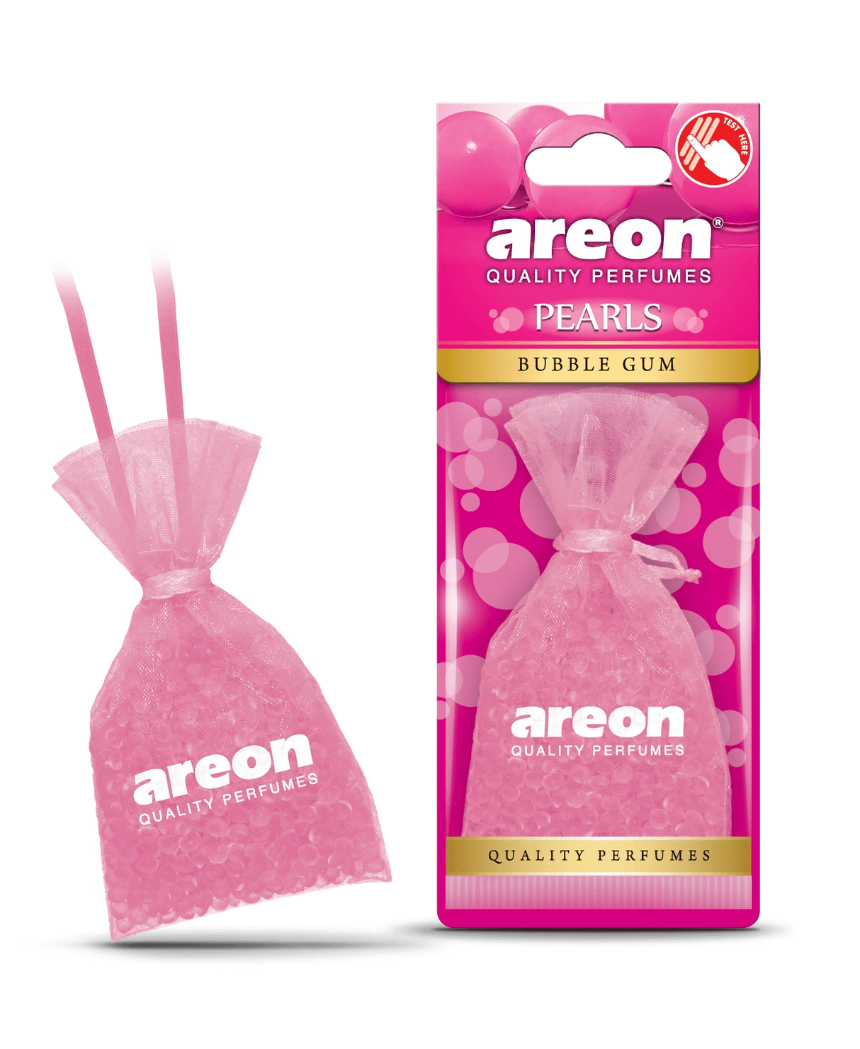 AREON Pearls Classic Bubble Gum ABP03 – שקית חרוזי ריח בניחוח Bubble Gum מתוק
