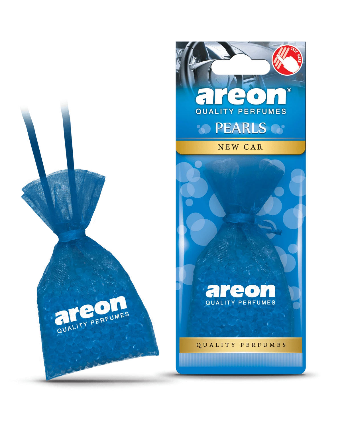 AREON Pearls Classic New Car ABP16 – שקית חרוזי ריח בניחוח “רכב חדש”