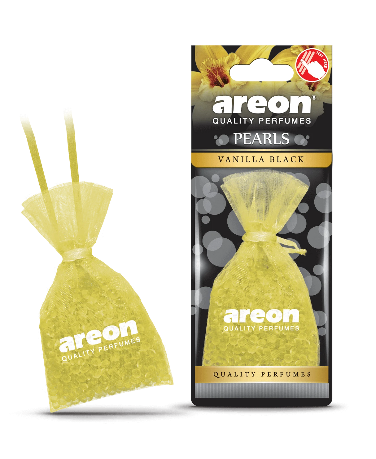 AREON Pearls Classic Vanilla Black ABP14 – שקית חרוזי ריח בניחוח וניל-שחור עשיר