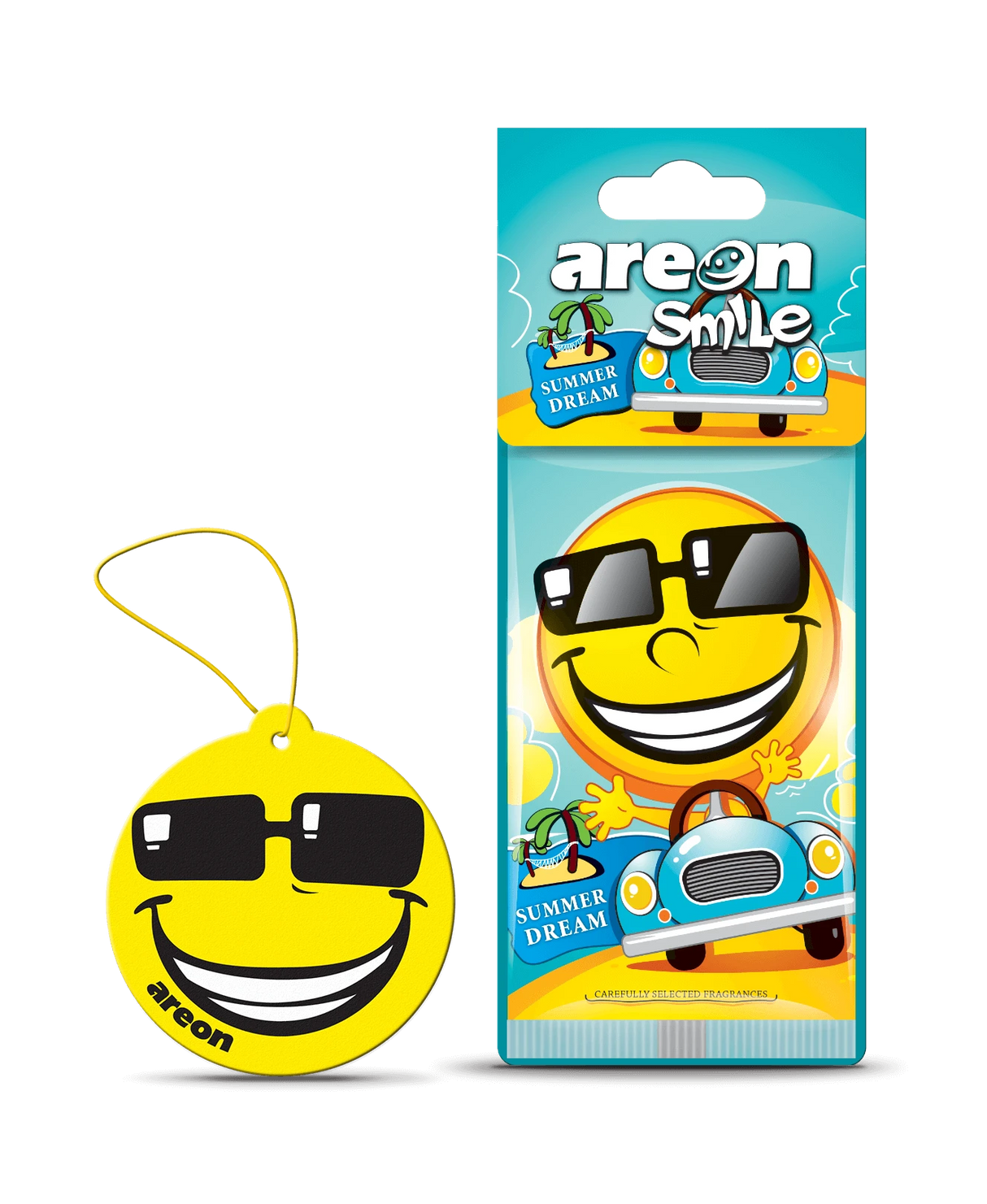 AREON SMILE Summer Dream ASD23 – עץ ריח תלוי בניחוח קיץ מרענן