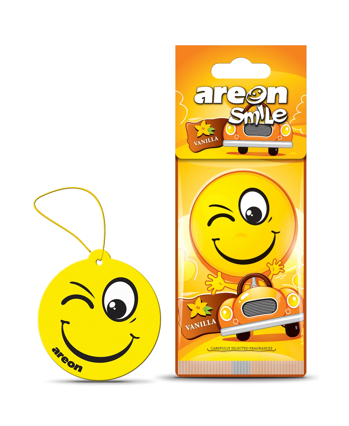 AREON SMILE Vanilla ASD11 – עץ ריח תלוי בניחוח וניל מתוק