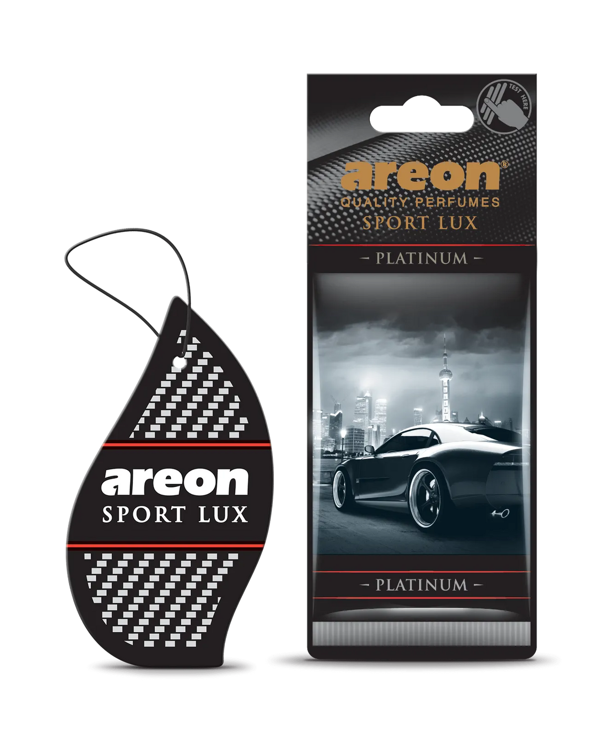AREON Sport Lux Platinum SL03 – עץ ריח תלוי בניחוח הדרי-עצי “Platinum”