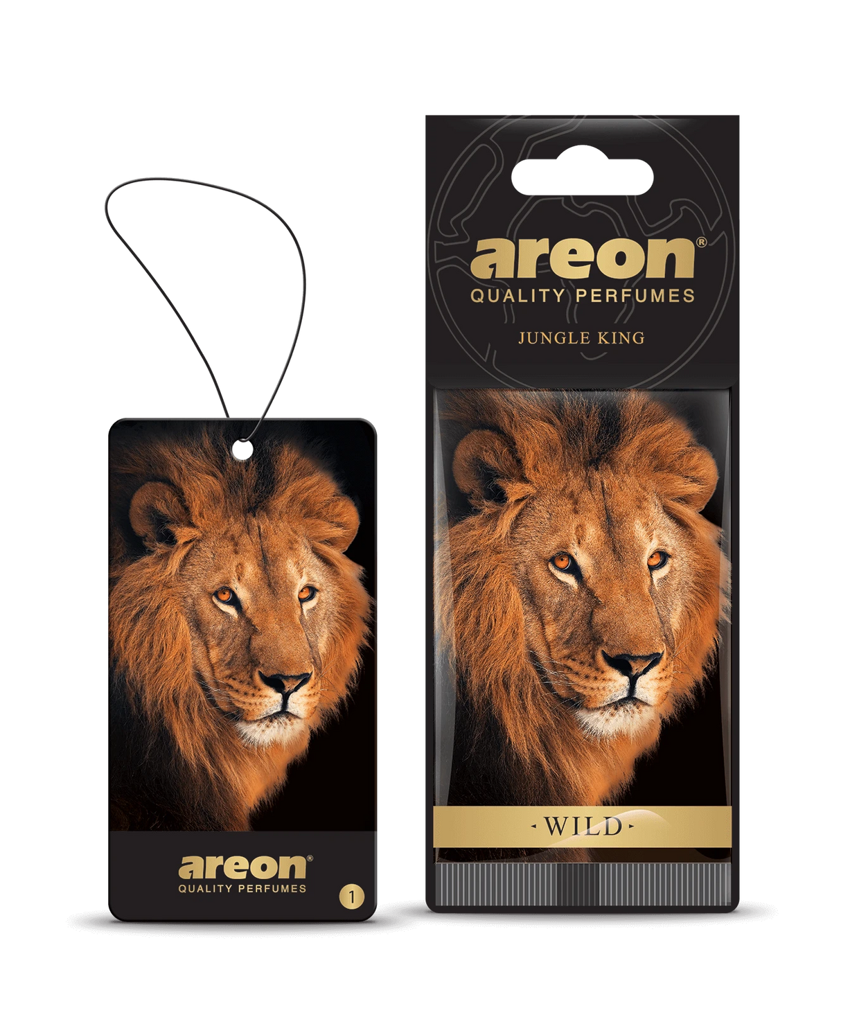 AREON Wild Jungle King AW01 – עץ ריח תלוי בעיצוב “מלך הג'ונגל”