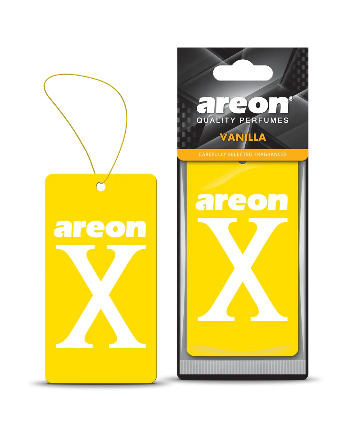 עץ ריח לרכב AREON X Vanilla – ניחוח וניל חמים ומרגיע