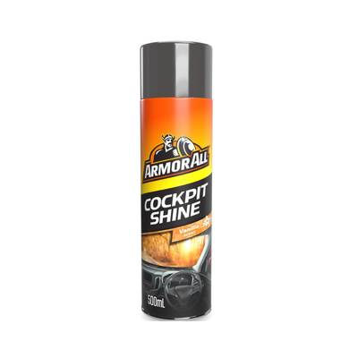 תרסיס סקאי והברקת דשבורד Armor All Cockpit Shine Vanilla 500 מ"ל