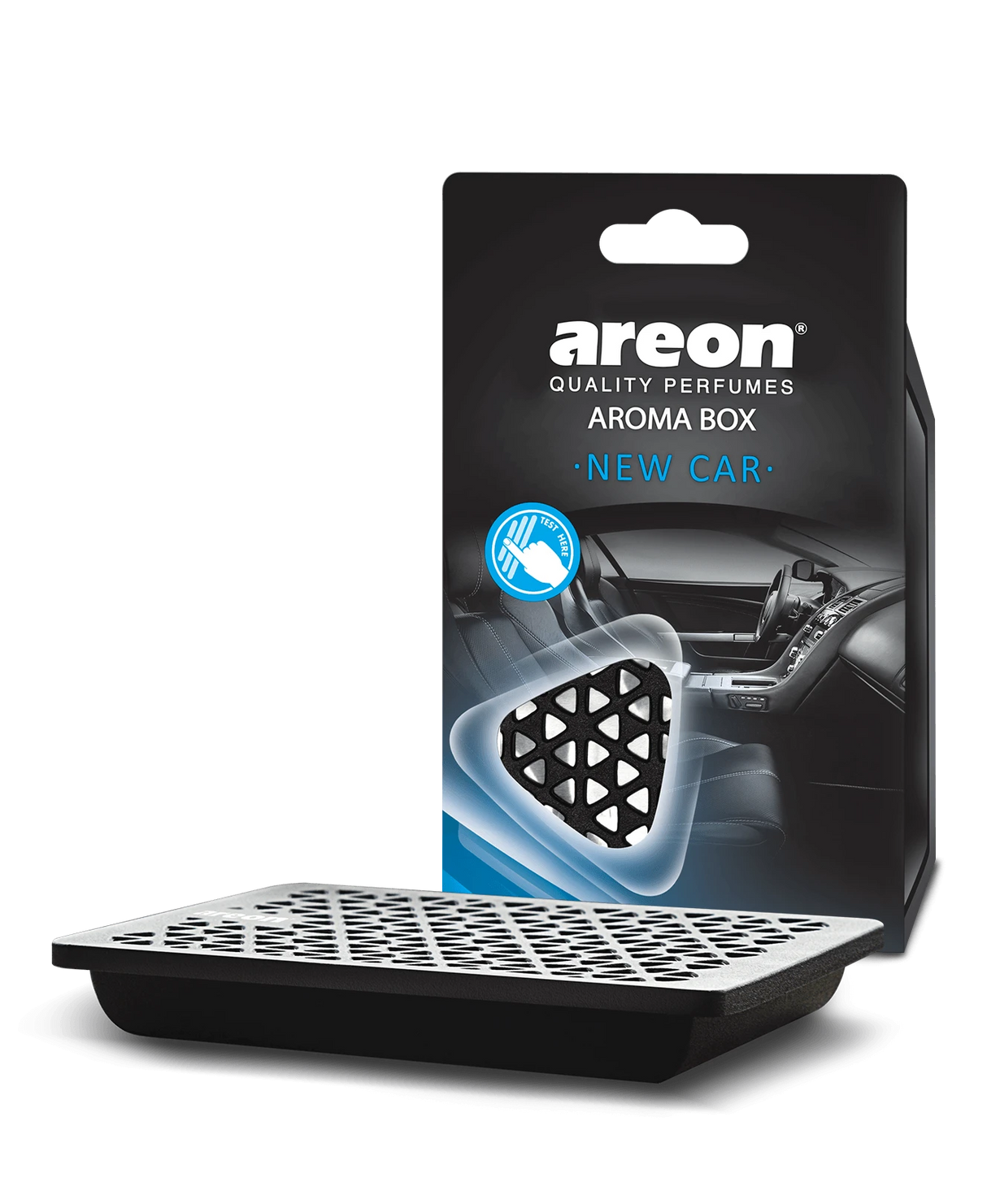 AREON Aroma Box New Car ABC05 – קופסת ארומה בניחוח “רכב חדש”
