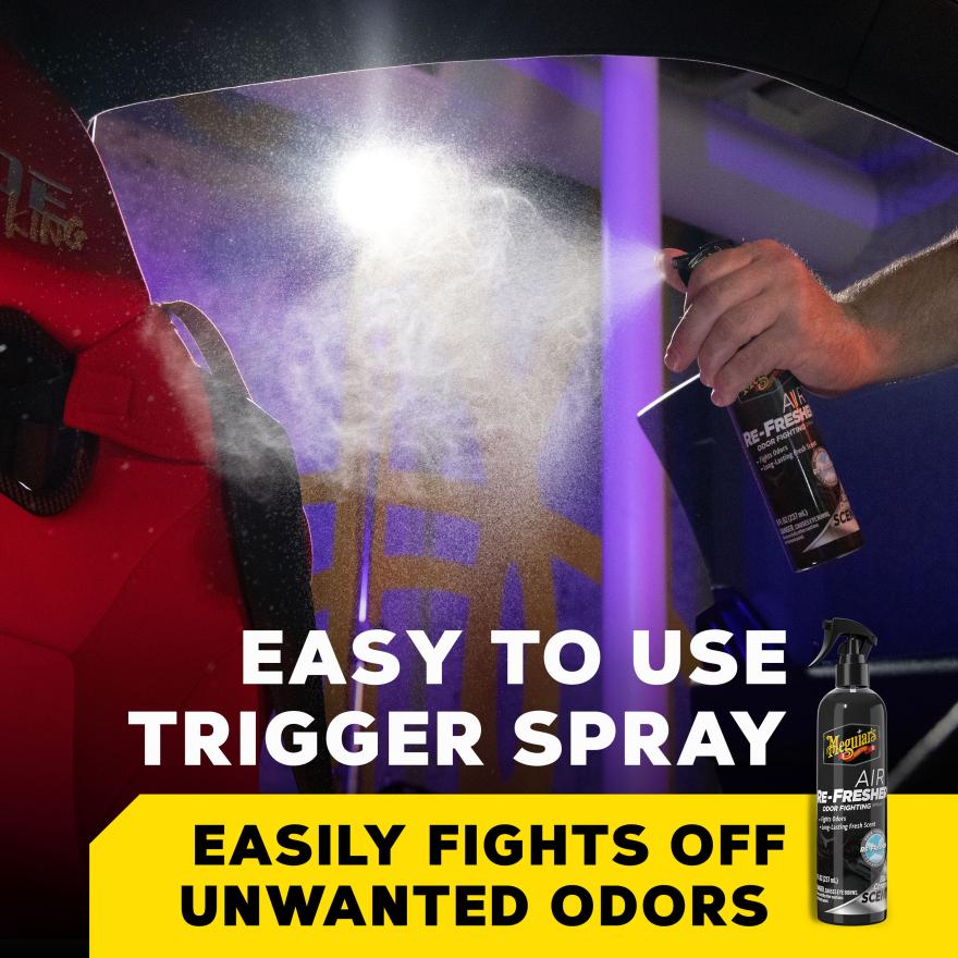 Meguiar’s Air Re-Fresher ספריי מבשם ומנטרל ריחות לרכב - כרום שחור