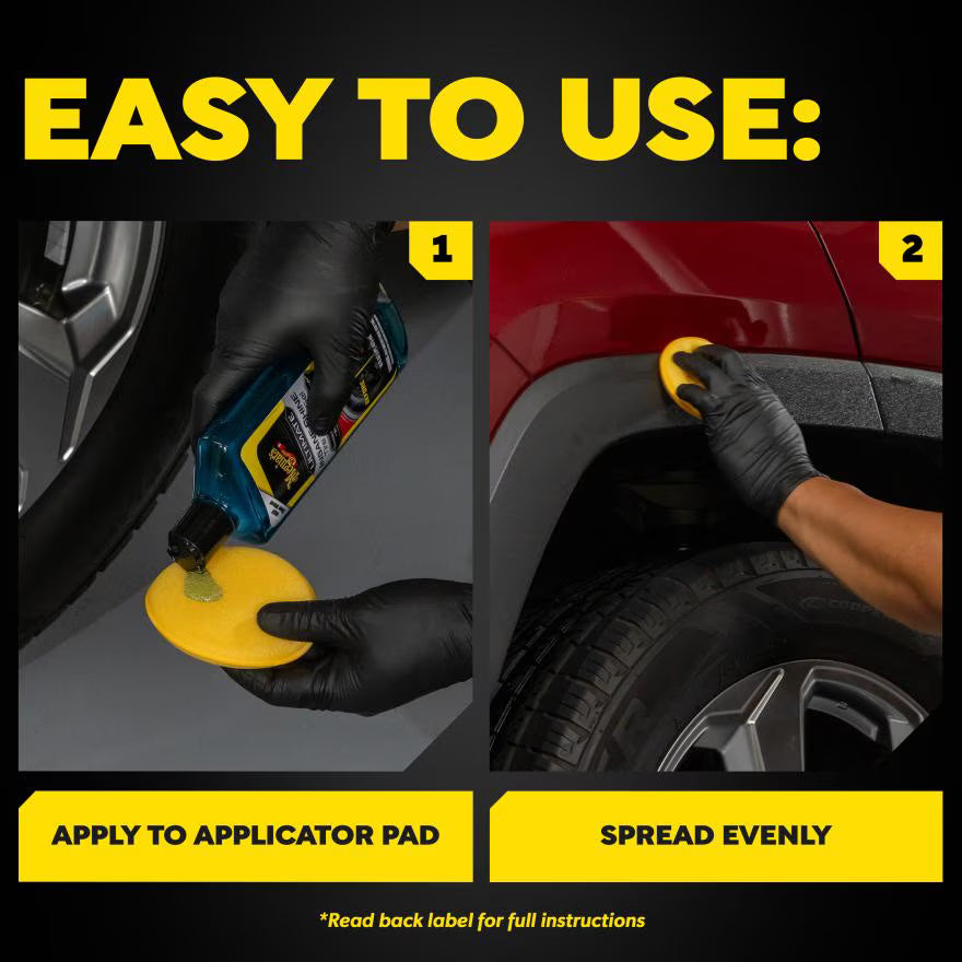 Meguiars ג׳ל הברקה והגנה לצמיגים ופלסטיק חיצוני Ultimate Insane Shine