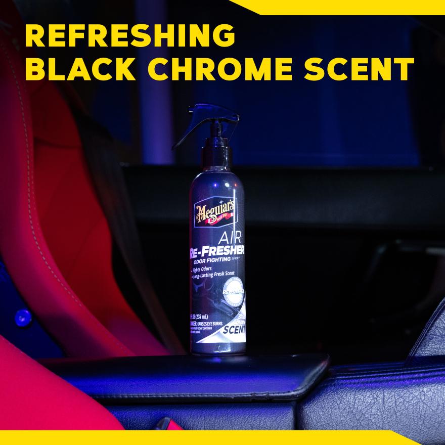 Meguiar’s Air Re-Fresher ספריי מבשם ומנטרל ריחות לרכב - כרום שחור