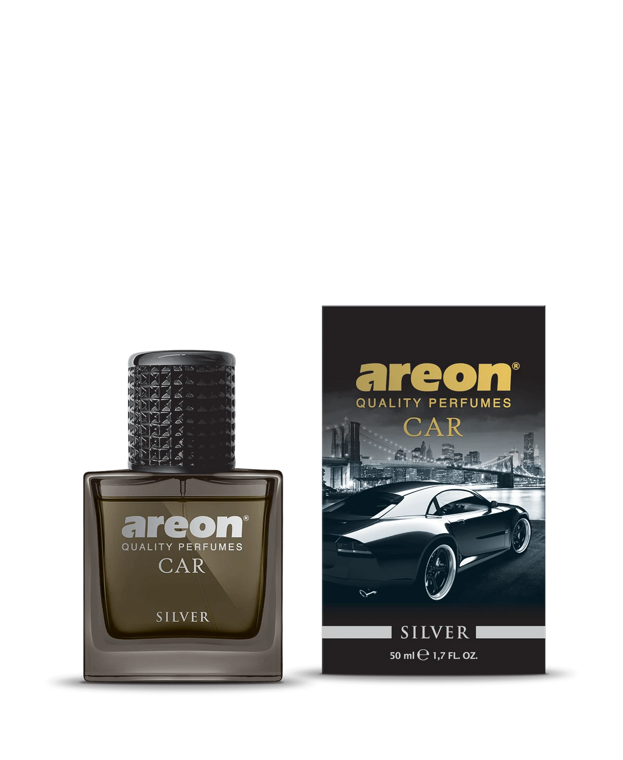 AREON Silver MCP05 – בושם רכב 50 ml בניחוח רענן-אלגנטי