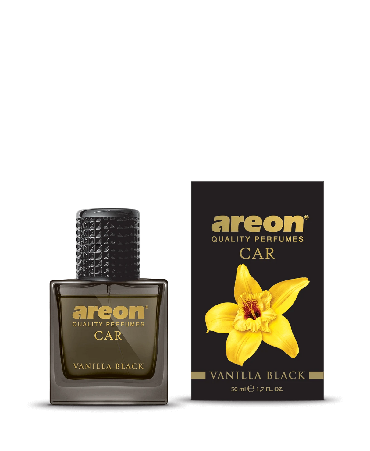 AREON Vanilla Black MCP08 – בושם רכב 50 ml בניחוח וניל-שחור עשיר
