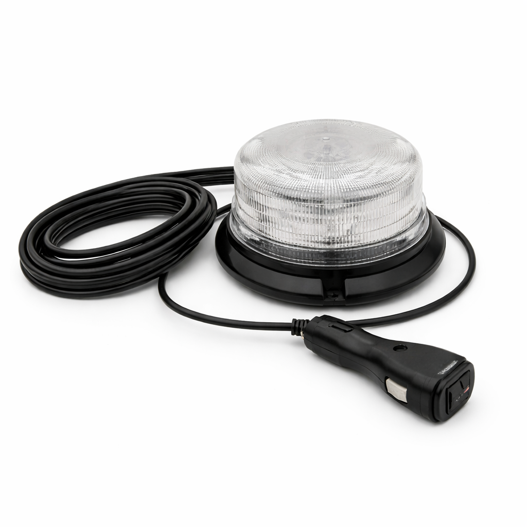 פנס גג מהבהב LED כחול צהוב מגנטי 12-24V
