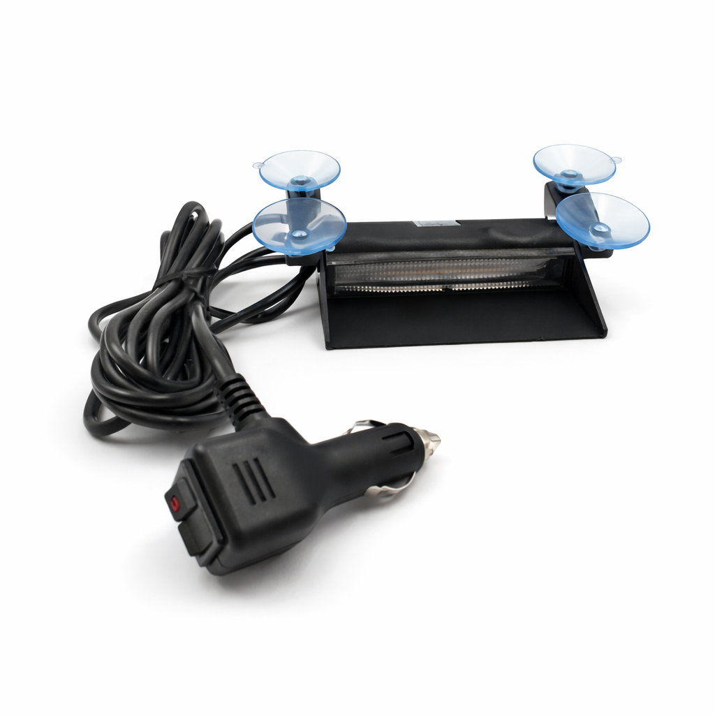 פנס מהבהב LED לדשבורד כחול אדום 12V