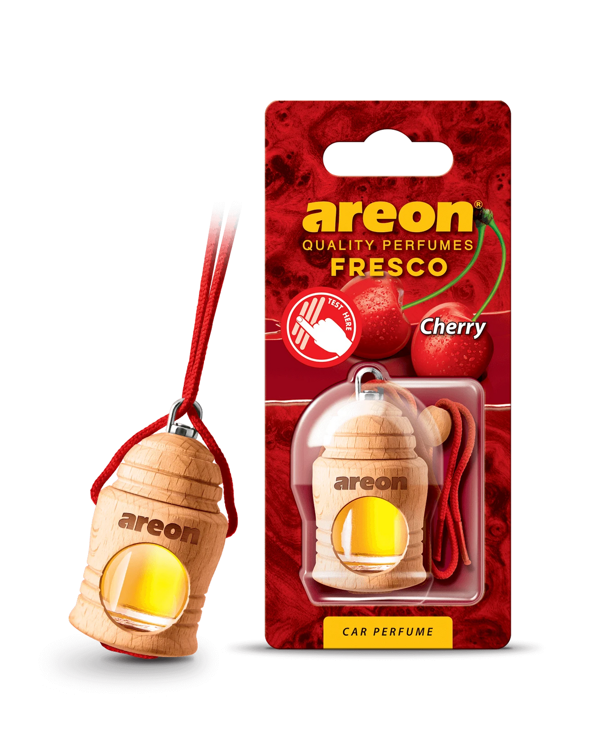 AREON FRESCO Classic Cherry FRTN39 – מפיץ ריח תלוי-עץ בניחוח דובדבן מתוק