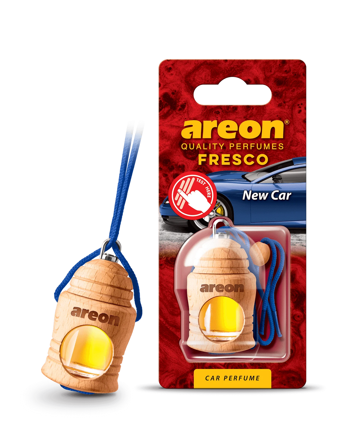 AREON FRESCO Classic New Car FRTN26 – מפיץ ריח תלוי-עץ בניחוח “רכב חדש”