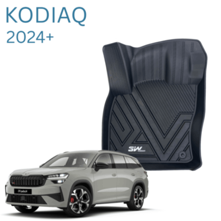 שטיחי 3W סקודה קודיאק 2026 (3 שורות)