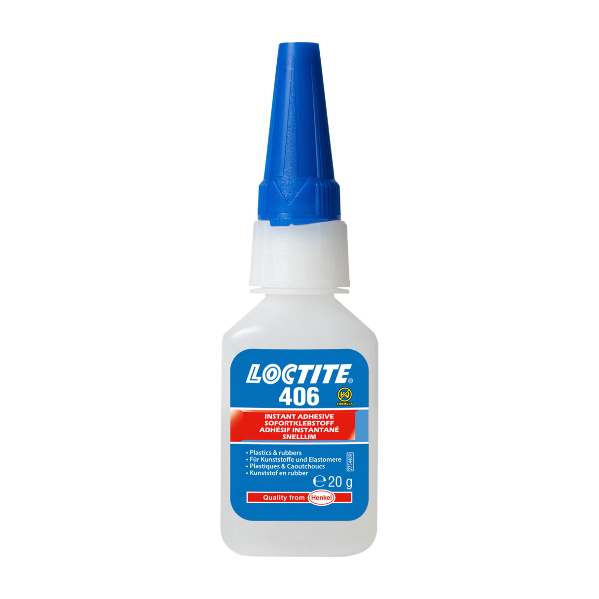 דבק ציאנואקרילט לפלסטיק וגומי LOCTITE® 406