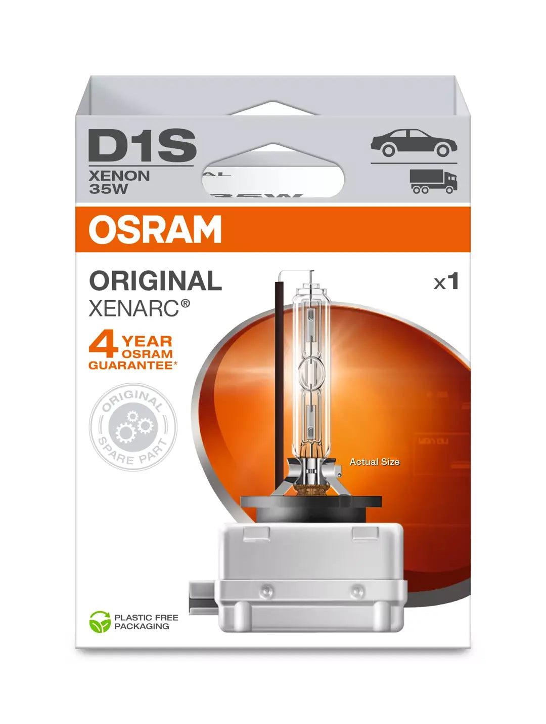נורת קסנון (יחידה אחת) OSRAM D1S XENARC ORIGINAL