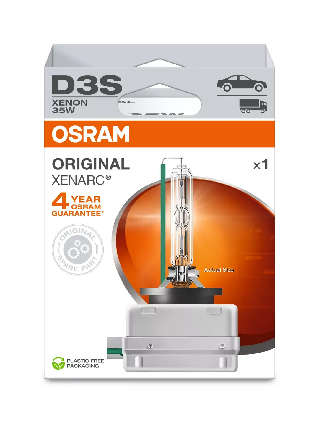 נורת קסנון (יחידה אחת) OSRAM D3S XENARC ORIGINAL