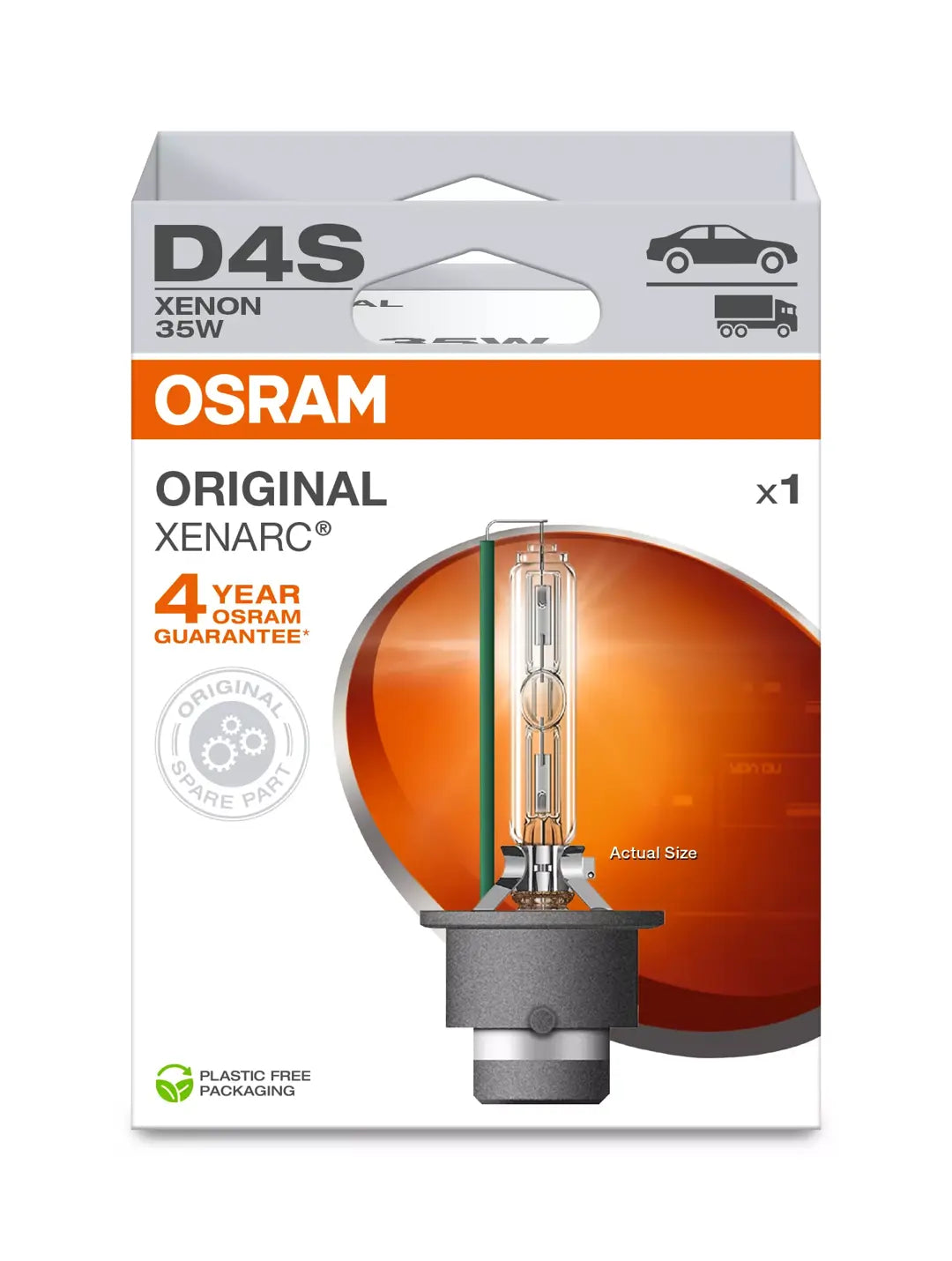 נורת קסנון (יחידה אחת) OSRAM D4S XENARC ORIGINAL