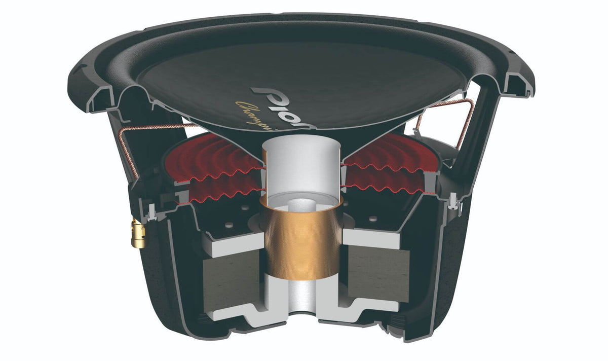 מבנה פנימי של סאב וופר Pioneer TS-W3004D4