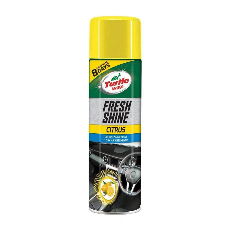 ספריי הברקה לרכב Turtle Wax Fresh Shine 500 מל – ניחוח לימון