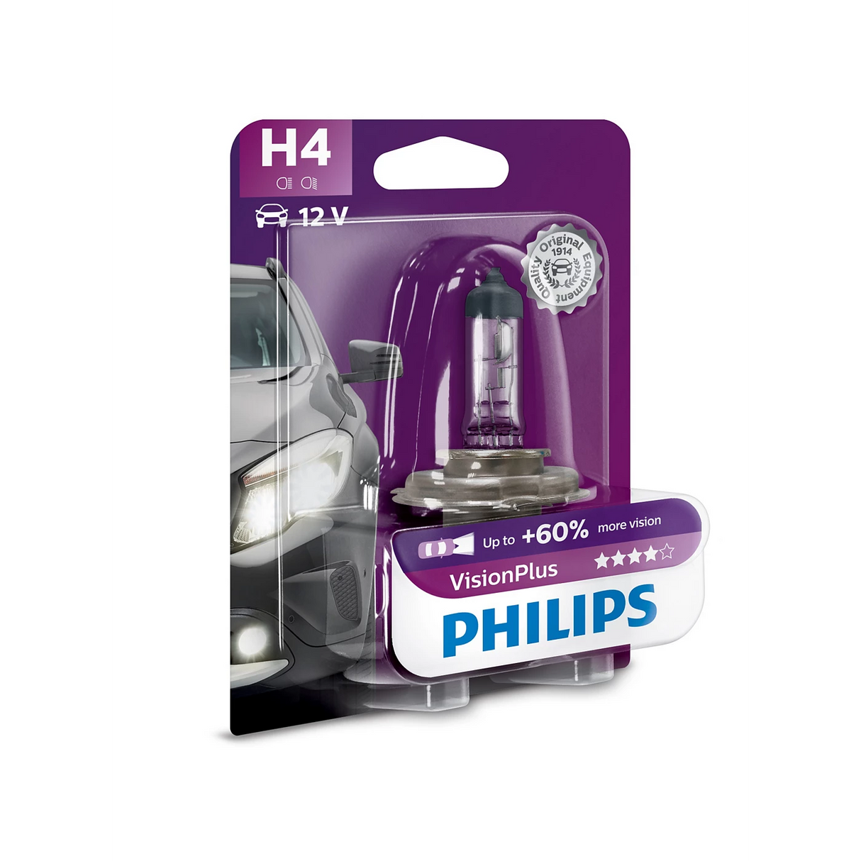 נורת הלוגן (יחידה אחת) H4 VisionPlus