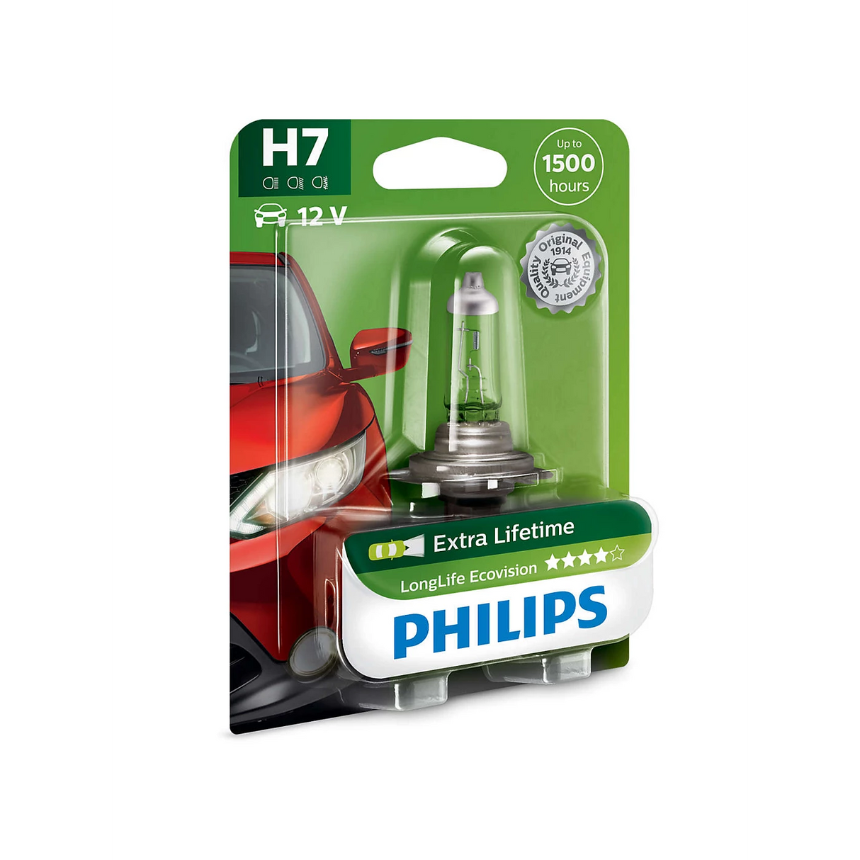 נורת הלוגן (יחידה אחת) H7 LongLife EcoVision