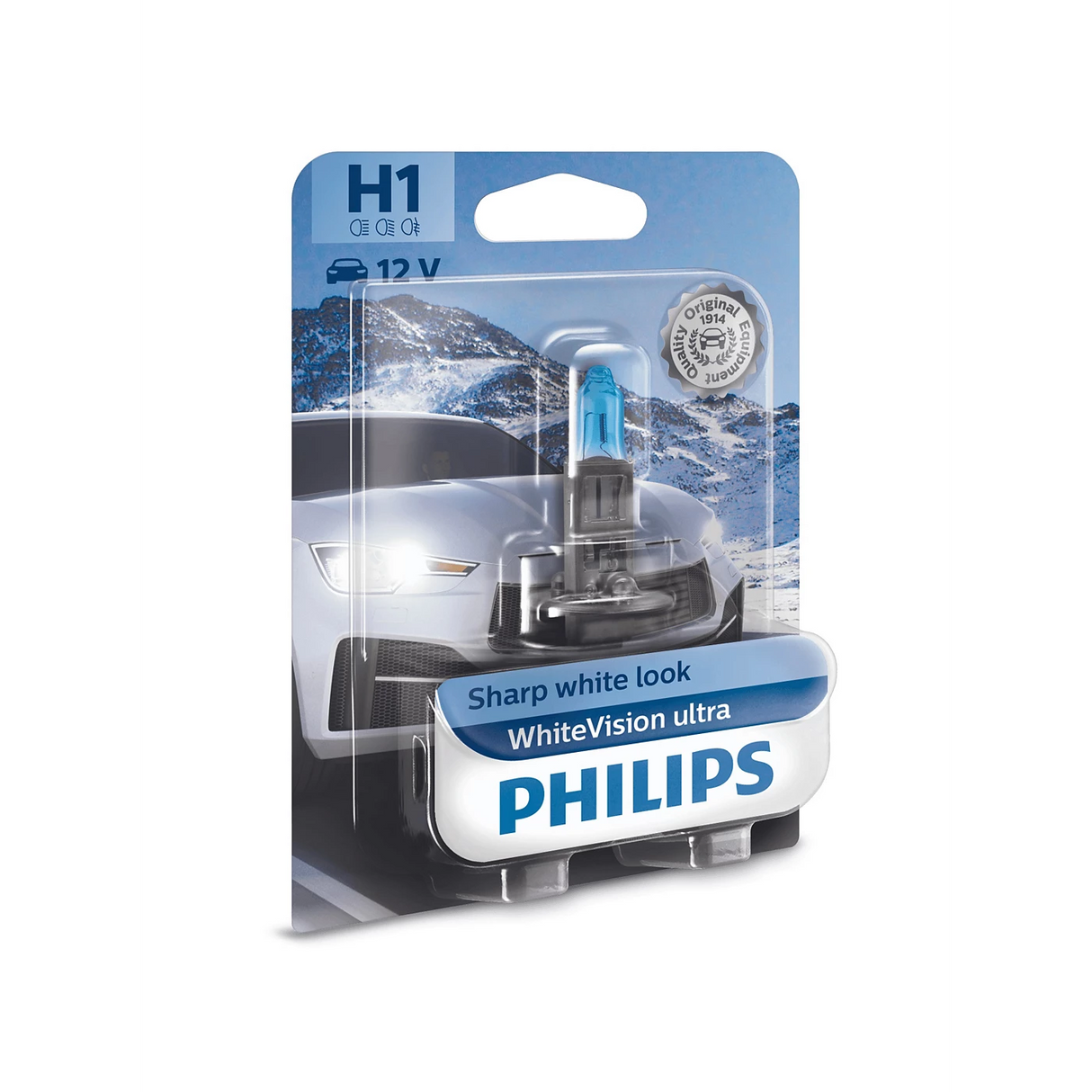 זוג נורות הלוגן H1 WhiteVision Ultra