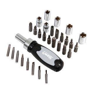 ערכת מברגים ובוקסות לרכב + מברג גאצ'ט